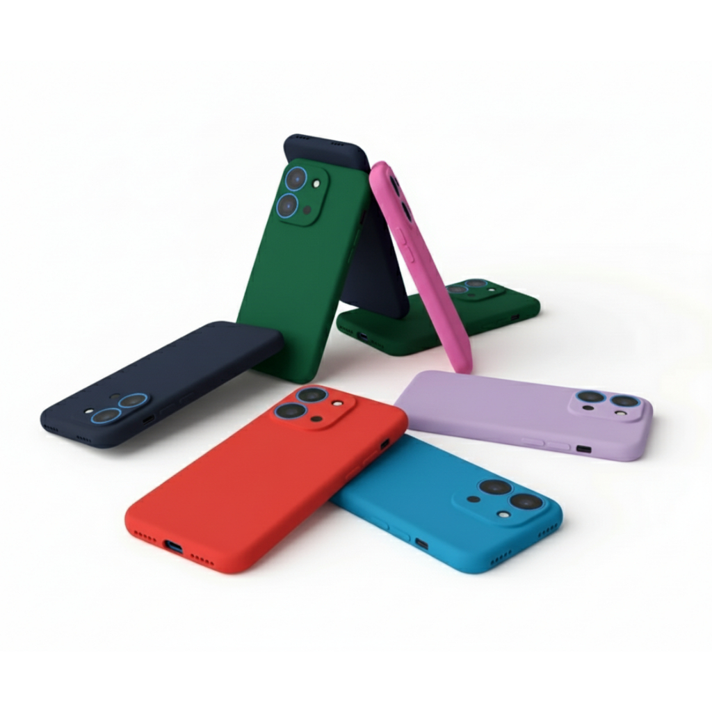 Capa Capinha Case Aveludada Silicone Macia + Pelicula Cerâmica Para Xiaomi Redmi 15c