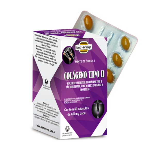 Colágeno Tipo 2 Suplemento Artic Ômega 3 + Vitamina D Nutri