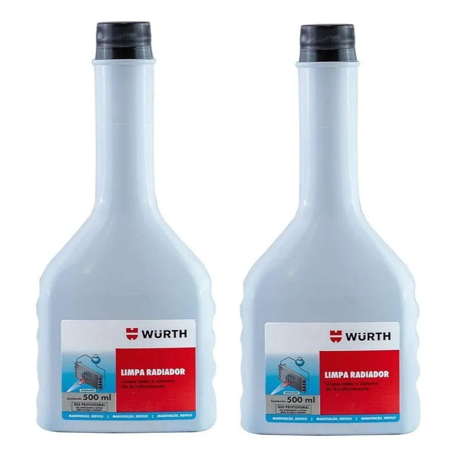 Wurth - 2x Limpa Radiador 500ml (Biodegradavel Limpeza De Arrefecimento)