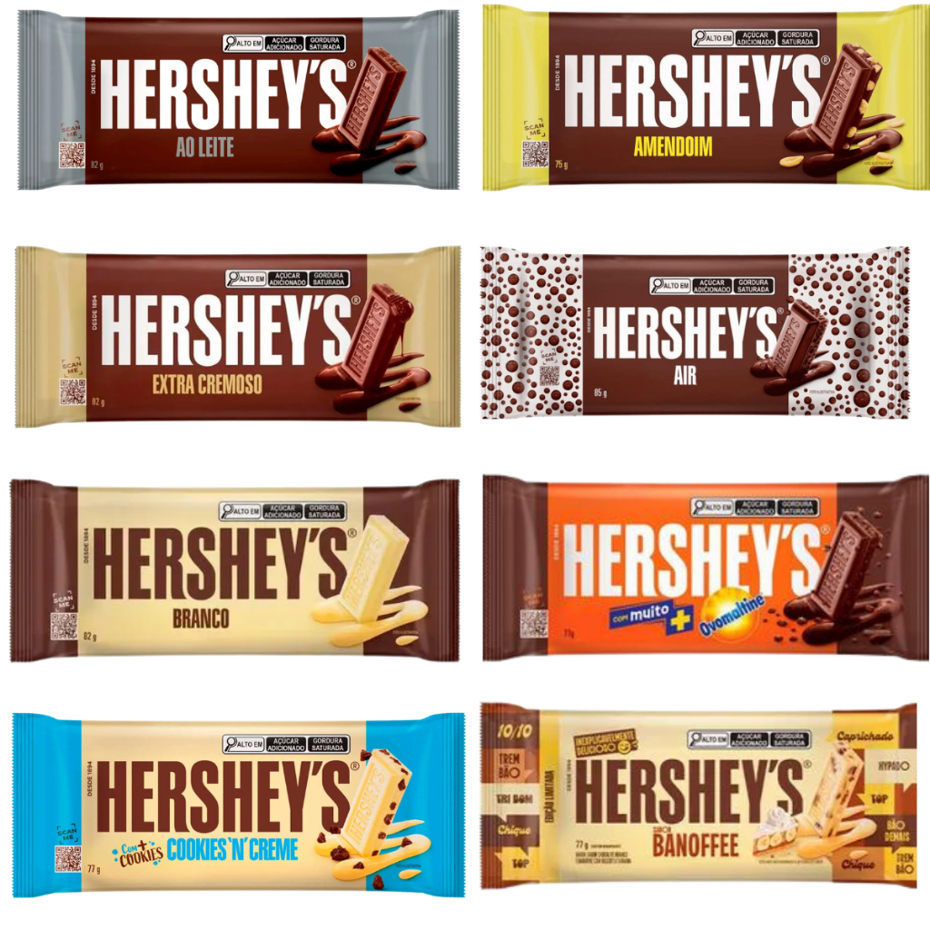 Barra de Chocolate Hersheys Suave e Cremoso | Escolha o Sabor em Oferta na Shopee