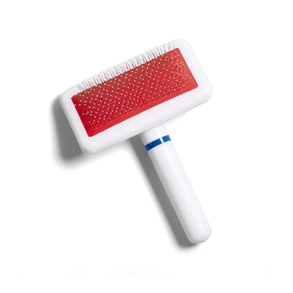 Escova Rasqueadeira para Pets, Cerdas de Aço Inoxidável, Remove Pelos Mortos, Estimula Crescimento