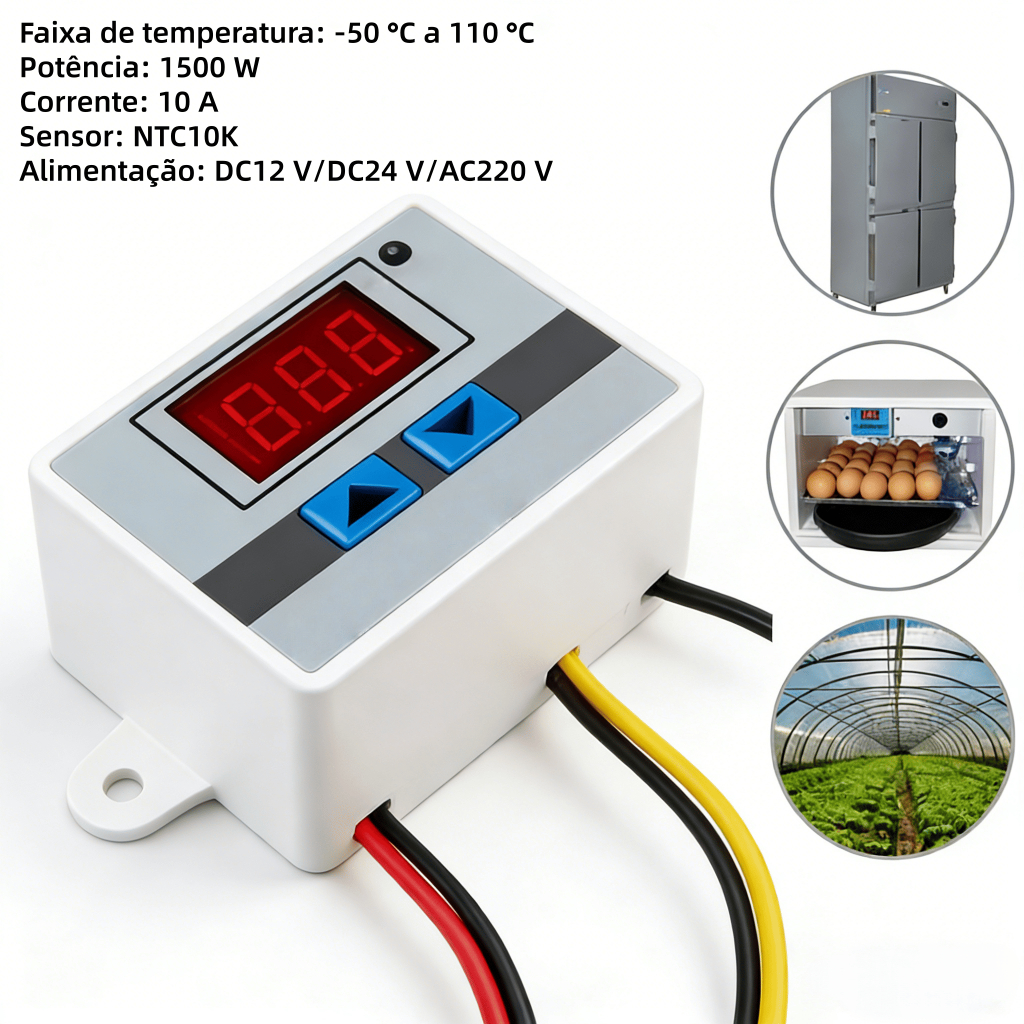 Termostato Digital W3001 110V 220V Controlador para Chocadeira e Aquário em Oferta na Shopee