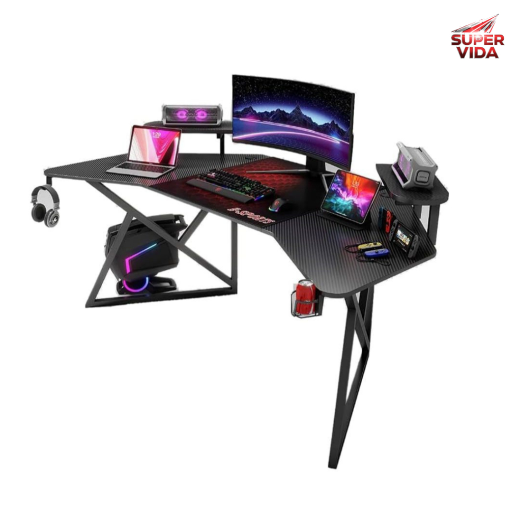 Mesa Gamer RGB AITEK DELTA-M1801X 180cm com Iluminação LED