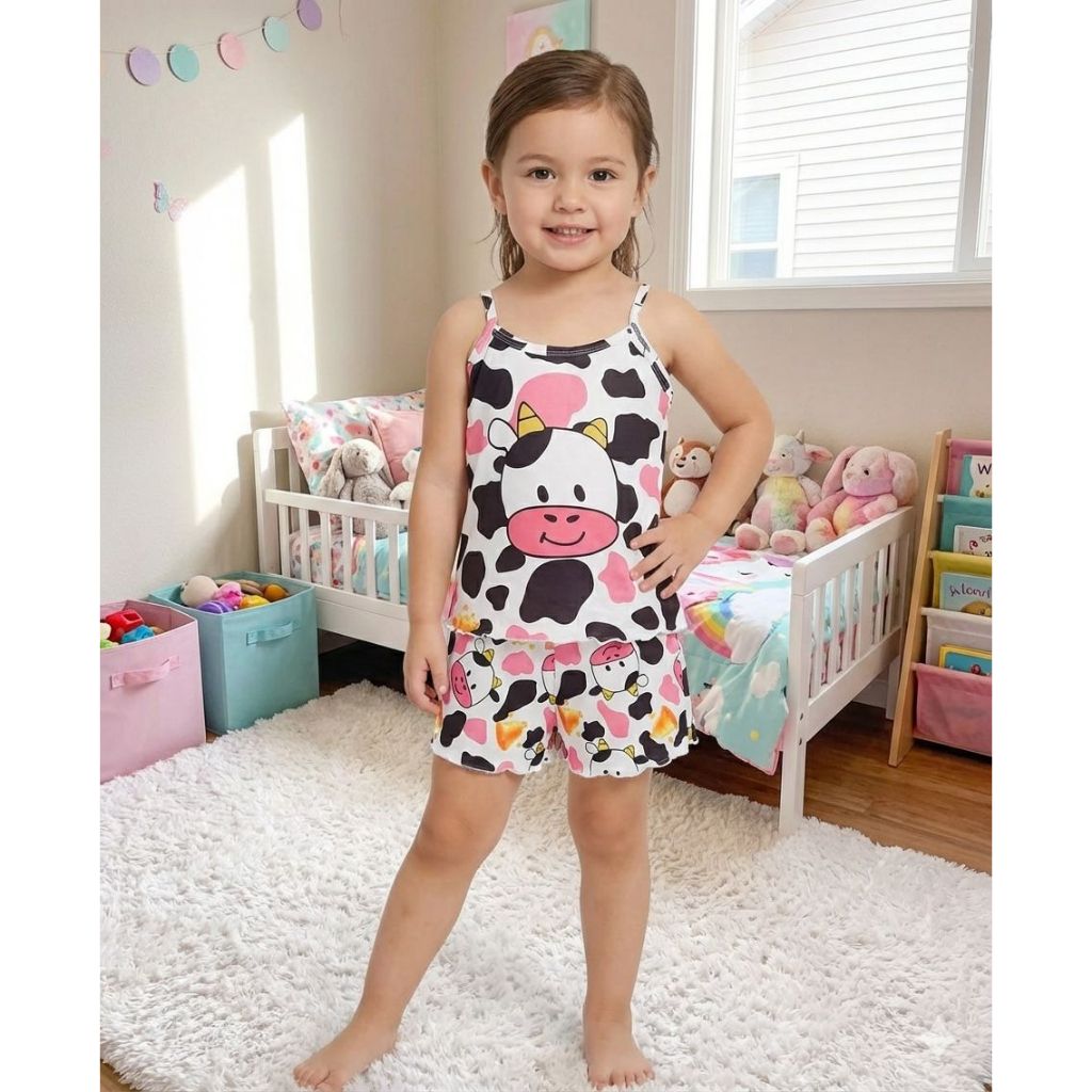 Conjunto Pijama Infantil Menina  Regata +Short