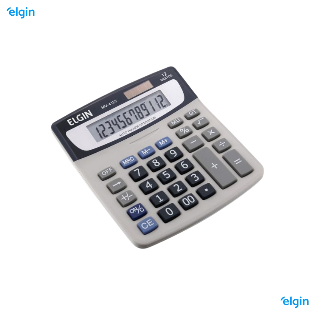 Calculada de mesa 12 dígitos Elgin cor preta