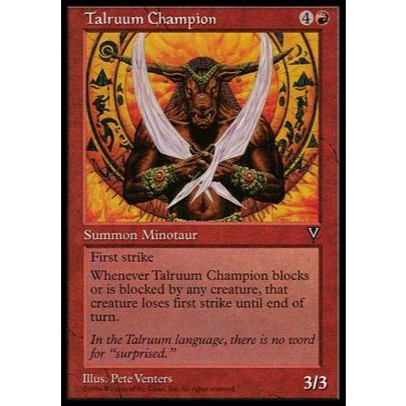 Campeão de Talruum (Minotauro) - Magic The Gathering