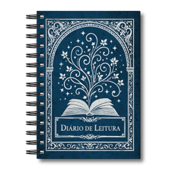 Caderneta Leitura Registro Diário Agenda Minhas Leituras Retrô Organização