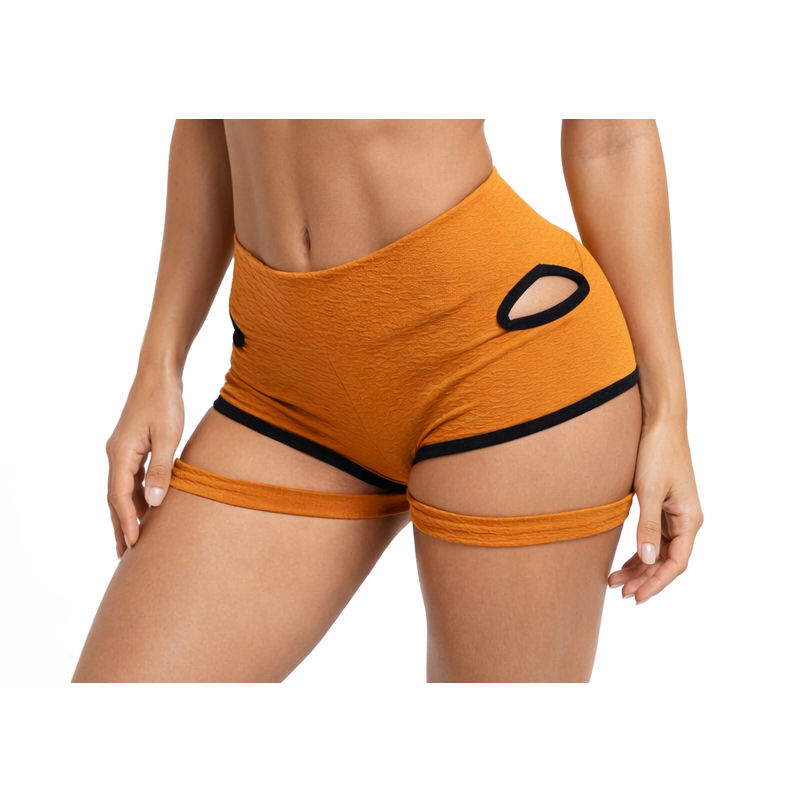 Roupa de pole dance Short cós alto com liga roupa de dança esportiva pole dance