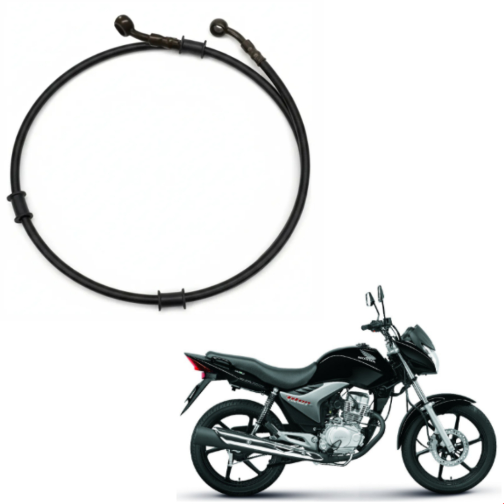 Mangueira Freio Dianteiro Aeroquip Flexivel 90cm CG Titan 125 150 160 Fan Yes em Oferta na Shopee