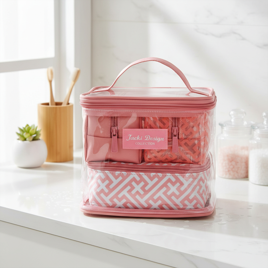 kit Necessaire 4 Peças Coleção Diamantes - Jacki Design em Oferta na Shopee