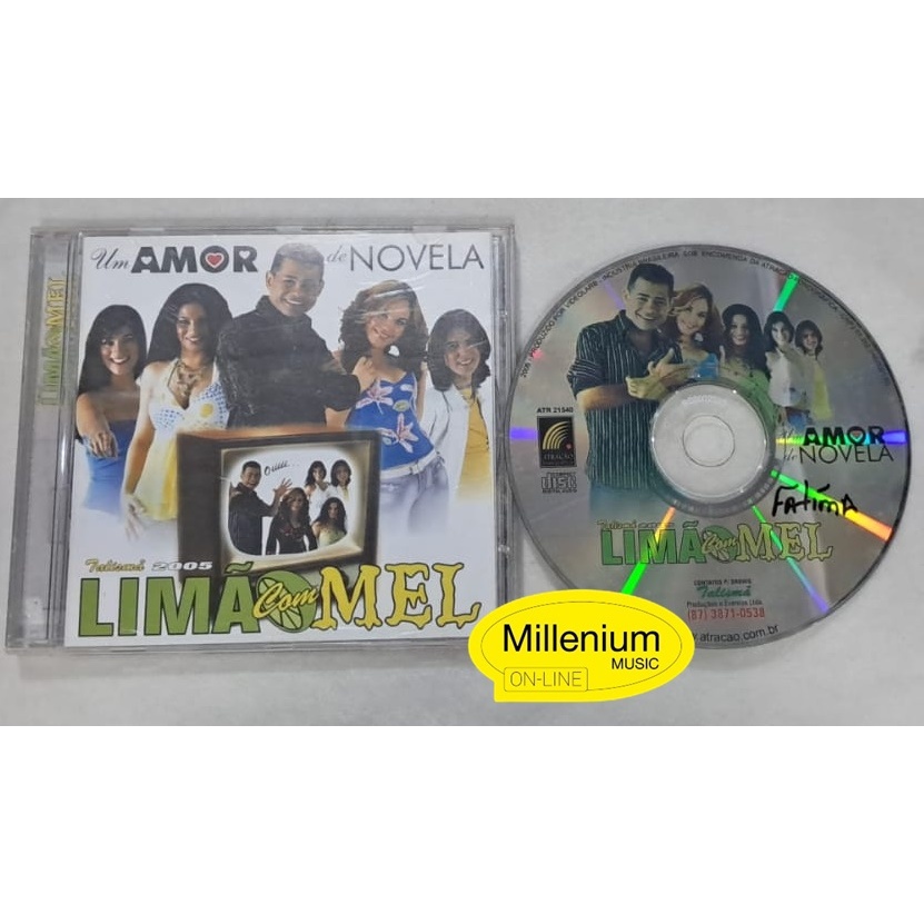 CD Limão Com Mel  Um Amor De Novela 2005 Original Gravadora Colecionador Ótimo Estado