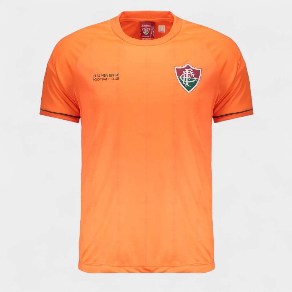 Camiseta Fluminense Frequência Neon Masculina - Laranja em Oferta na Shopee