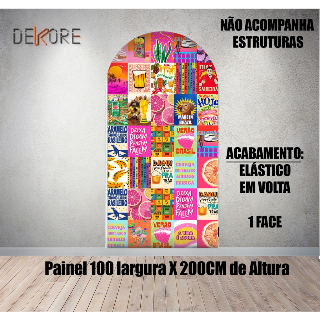 Painel Lateral Brasilidade Lambe Lambe Buteco 1 Face