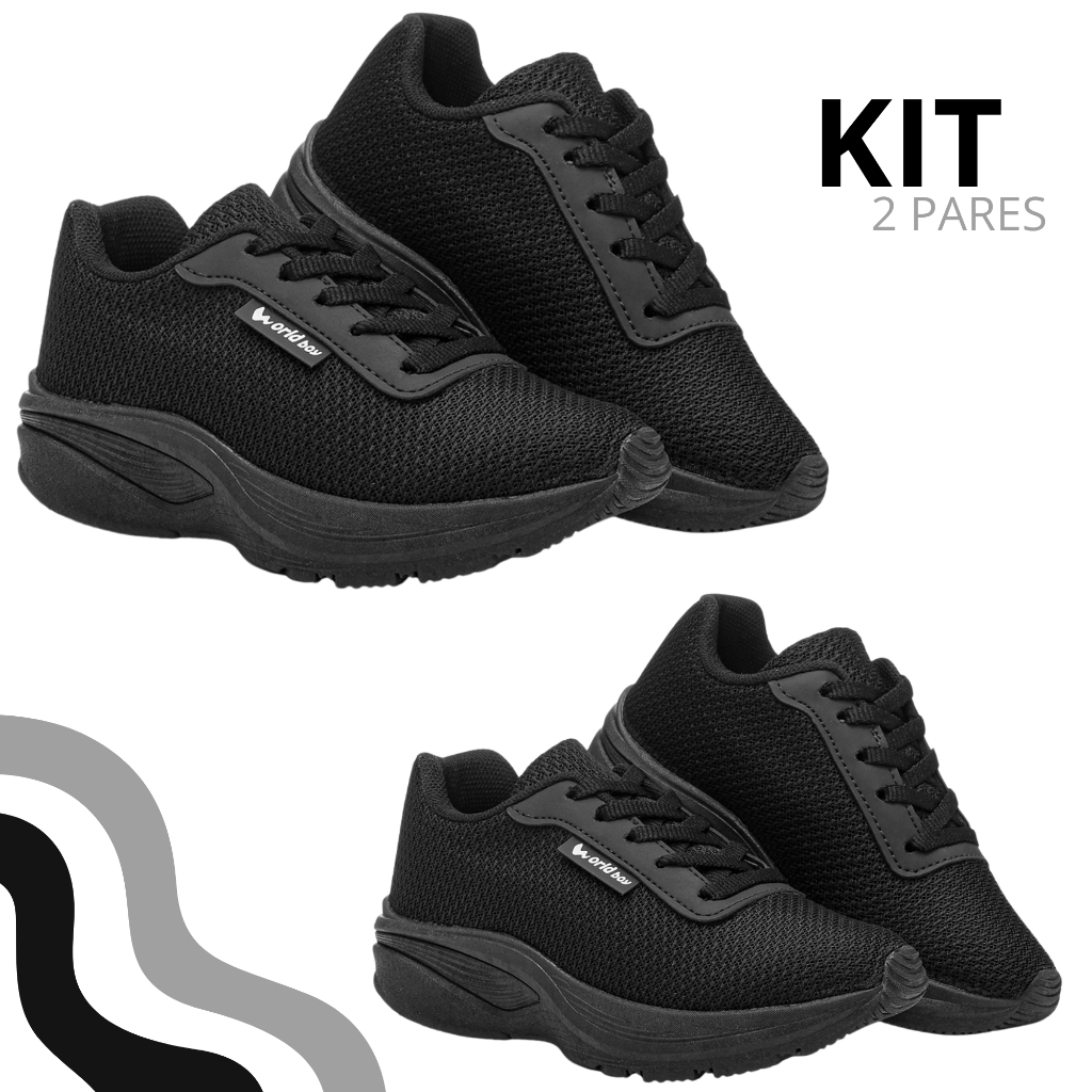 Kit Tênis Infantil Menino Confortavél Inverno em Oferta na Shopee