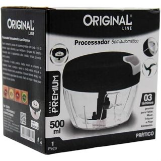 Triturador Cortador Alho Cebola Processador Alimentos Manual  Laminas PRETO/VERMELHO em Oferta na Shopee