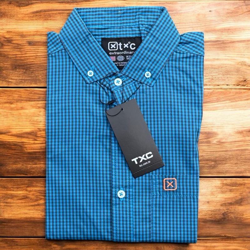 Camisa Masculina Xadrez Manga Curta Casual – Conforto e Estilo no Dia a Dia