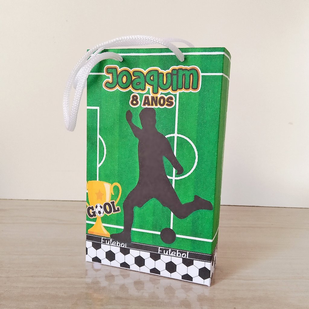 Sacolinha Personalizada Futebol –  Lembrancinhas para Festa Infantil futebol