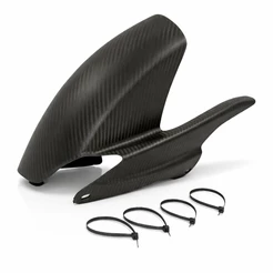 Paralama Traseiro Esportivo XRE 300 Capa Corrente Textura Fibra de Carbono