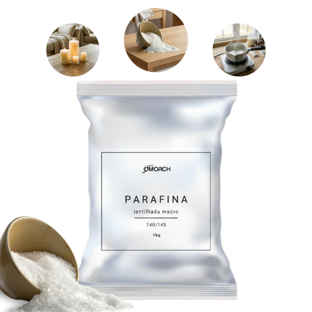 Parafina Para Velas 1 Kg Premium Alto Rendimento Fácil De Derreter Artesanato Parafina Lentilhada 140/145 em Oferta na Shopee