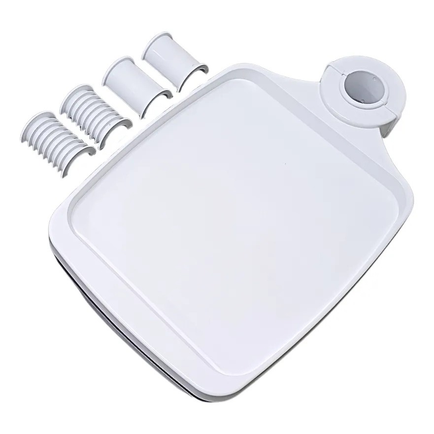 Kit Bandeja Coluna Giratória Periféricos Multimarcas Branco Equipo Odontológico Compatível Dabi Saevo Gnatus D700 Kavo
