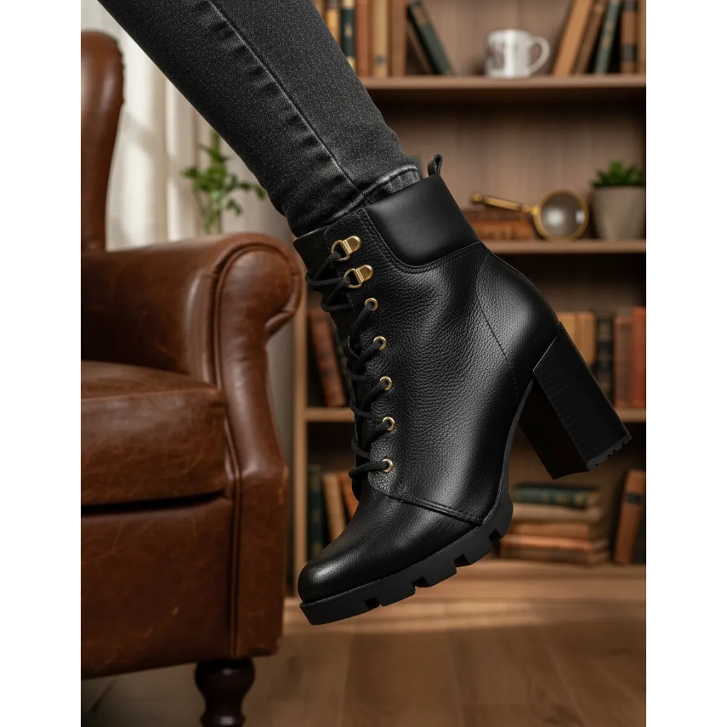 Bota Coturno Feminino Casual Tratorado Beira Rio 9074.103 Rodeio Boiadeira