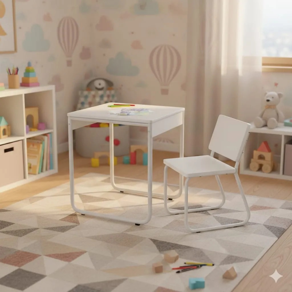 Conjunto Mesa e Cadeira Infantil Mônaco Art Panta - Mesa Estudo Infantil