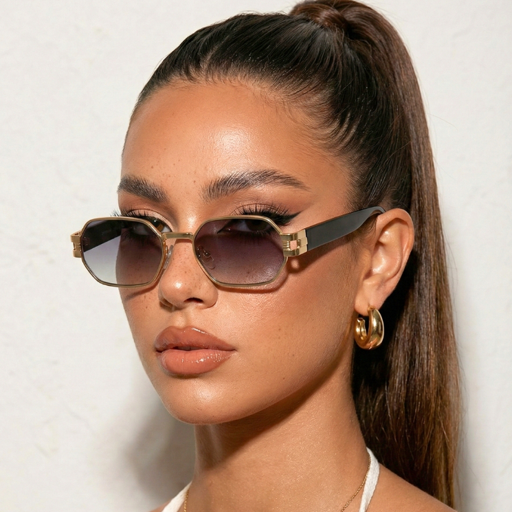 Oculos de Sol Marrocos Premium Geometrico Blogueira Tendencia uv400 Masculino Feminino