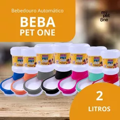 Bebedouro Automático Beba Pet One Galão - 2 Litros