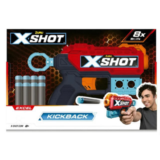 Lançador X-SHOT Kickback 8 Dardos Candide 5708