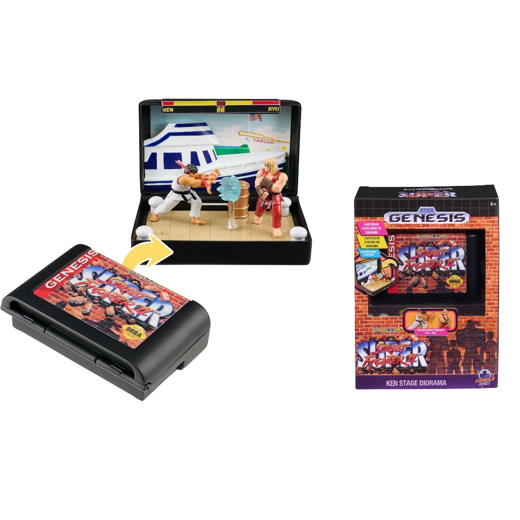 Figura Diorama Console Heroes Sega Street Fighter Playset