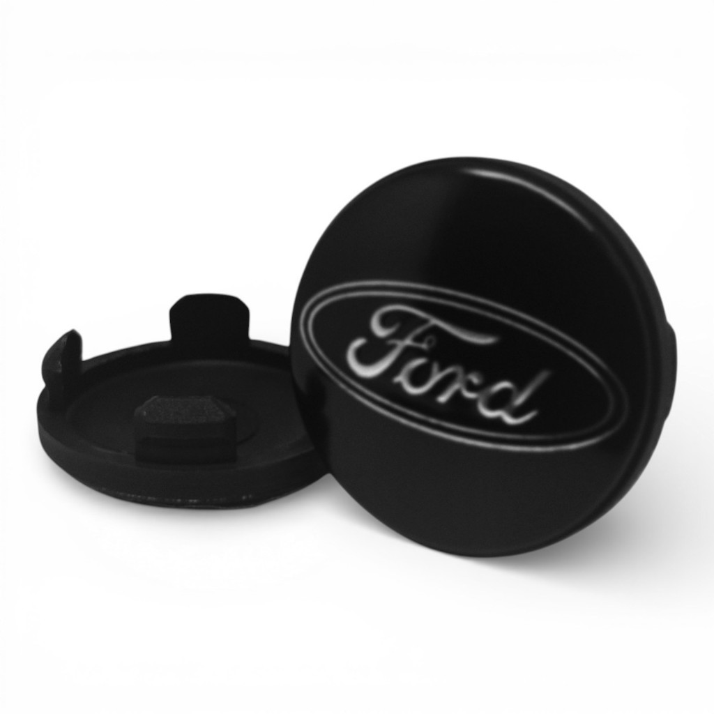 Kit 2 Calota Central Centro Tampa Miolo P/roda Ford New Fiesta New Ka Focus Novo Fusion Ecosport