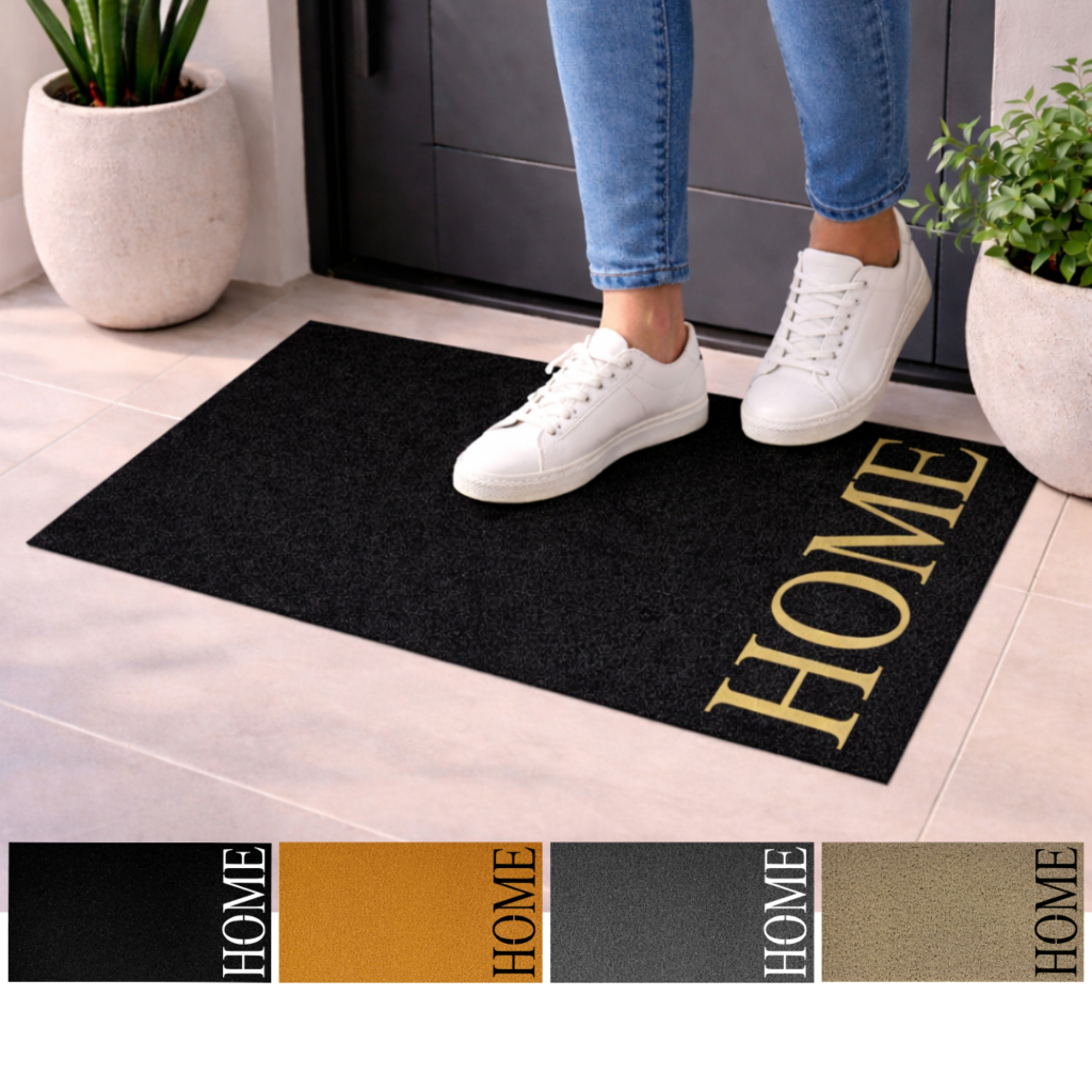 Tapete Capacho Sala Home 40x60cm/40x75cm Entrada Vinil Antiderrapante Alta Qualidade