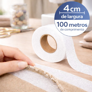 Bainha Magica Instantânea com 100m c/ 4cm de largura em Oferta na Shopee