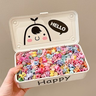 KIT 50/100/200 unidades Candy Color Mini Small Grab Clip Children's Hair Accessories Hair Claw Cute Girl Princess Hair
