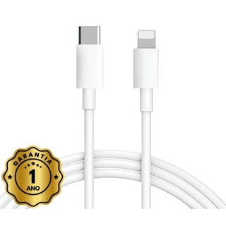 Cabo Carregador Compativel Com Iphone 6 7 8 X Xr Xs 11 12 13 14 Pro Max Turbo Tipo C Branco em Oferta na Shopee