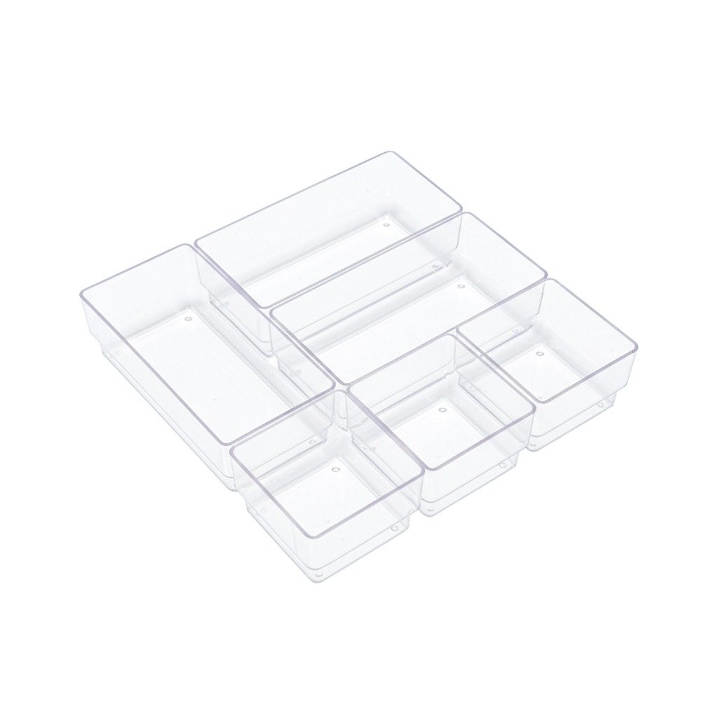 Kit C/ 6 Organizadores de Acrílico Transparente Multiuso Biju Make