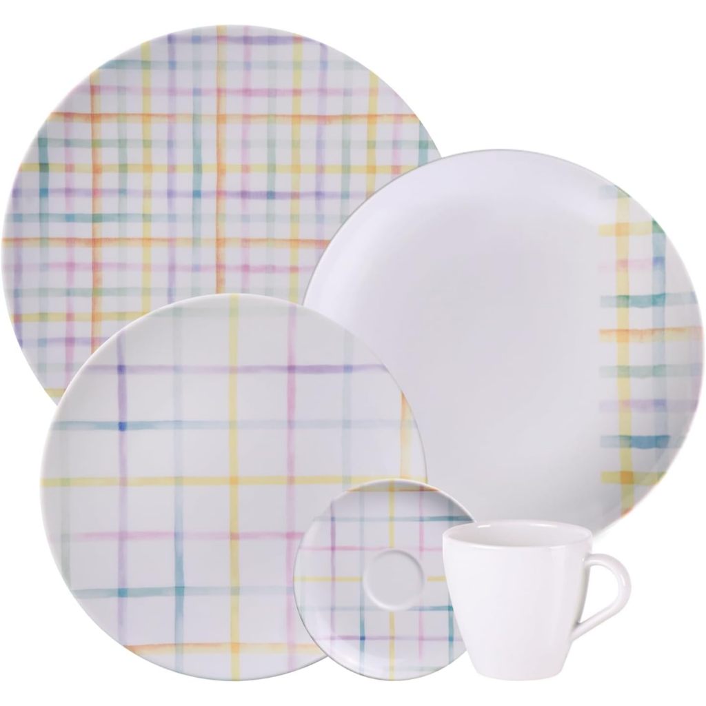 Aparelho de Jantar Tramontina Sweet Color em Porcelana Decorada 20 Peças  19144