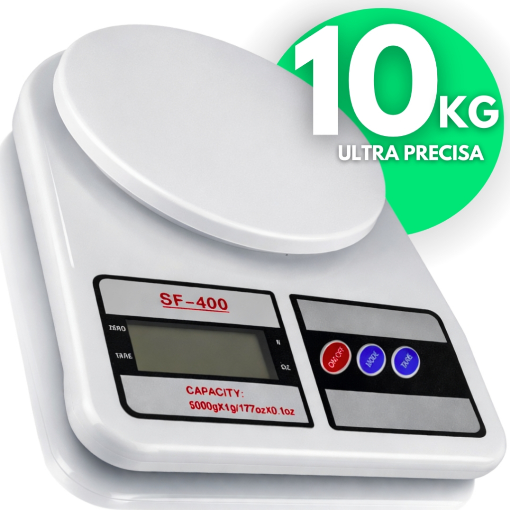 Imagem Balança Digital Alta Precisão até 10kg Cozinha Dieta Alimentos Super Precisa Nutrição Confeitaria