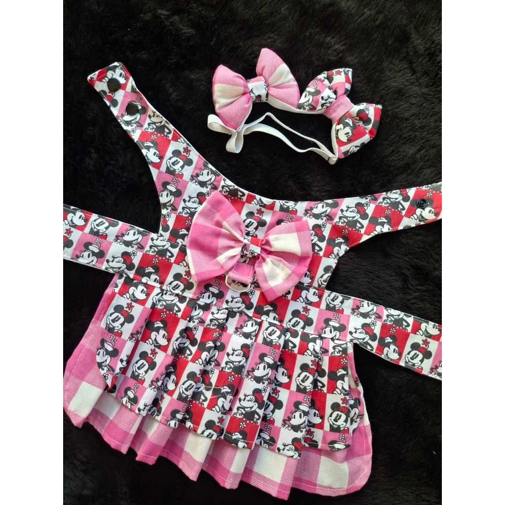 Vestido Pet com Tiara, Roupinha Pet para Cães, Cachorro e Gato Várias estampas