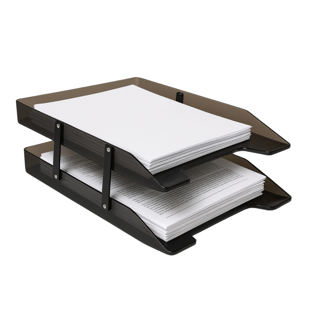 Caixa de Correspondência Organizadora Papeis Dupla Acrilica Articulada Bandeja Mesa em Oferta na Shopee