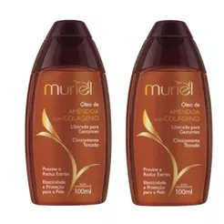 Kit 2 und Óleo Corporal Muriel Amêndoa com Colágeno 100ml