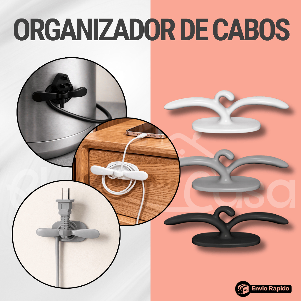Kit Suporte Do Cabo Clipe Universal Organizador Para Cabos De Armazenamento De Mixer Liquidificador em Oferta na Shopee