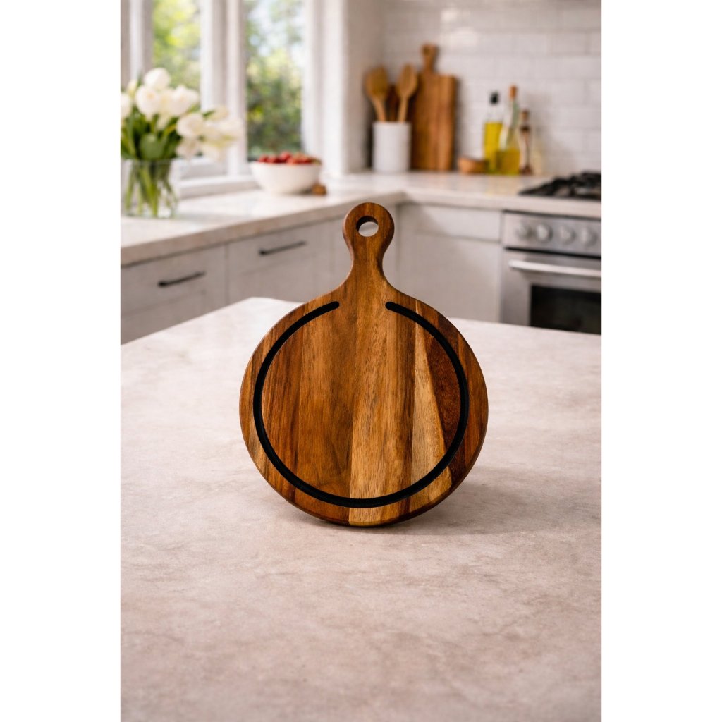 Tábua Espírito Teca 30x20 em Madeira Teca – Petiscos, Churrasco, Hambúrguer e Porções Gourmet em Oferta na Shopee