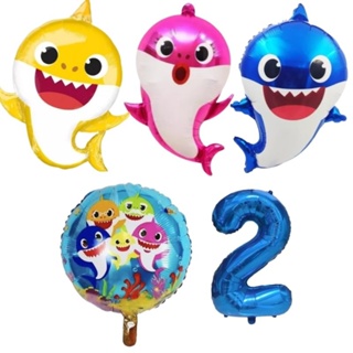 Kit Balão Metalizado Baby Shark em Oferta na Shopee