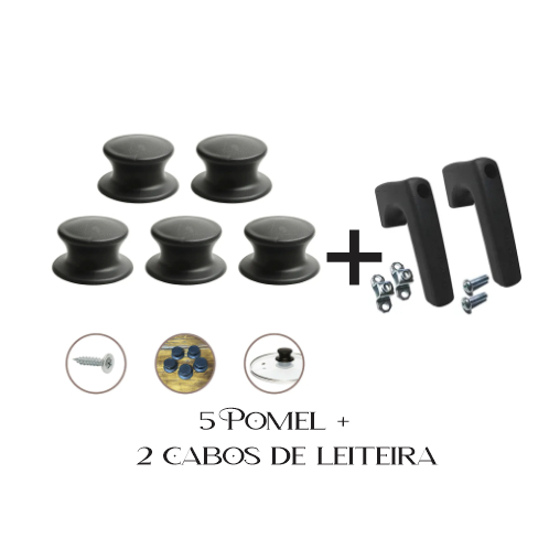 kit cozinha  pomel +  cabos de leiteira