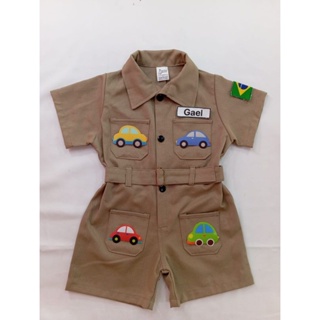 macacão infantil carrinhos em Oferta na Shopee