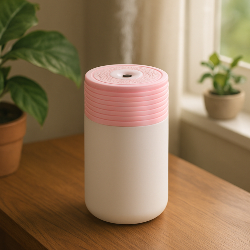 Mini Umidificador De Ar Portátil Usb Ultrassônico 300ml Quarto Sala Carro Led