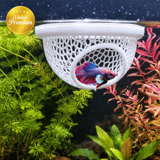 Esconderijo Flutuante para Peixes Betta Toca para Aquário Cama Folha Descanso Aquarismo Decoração em Oferta na Shopee