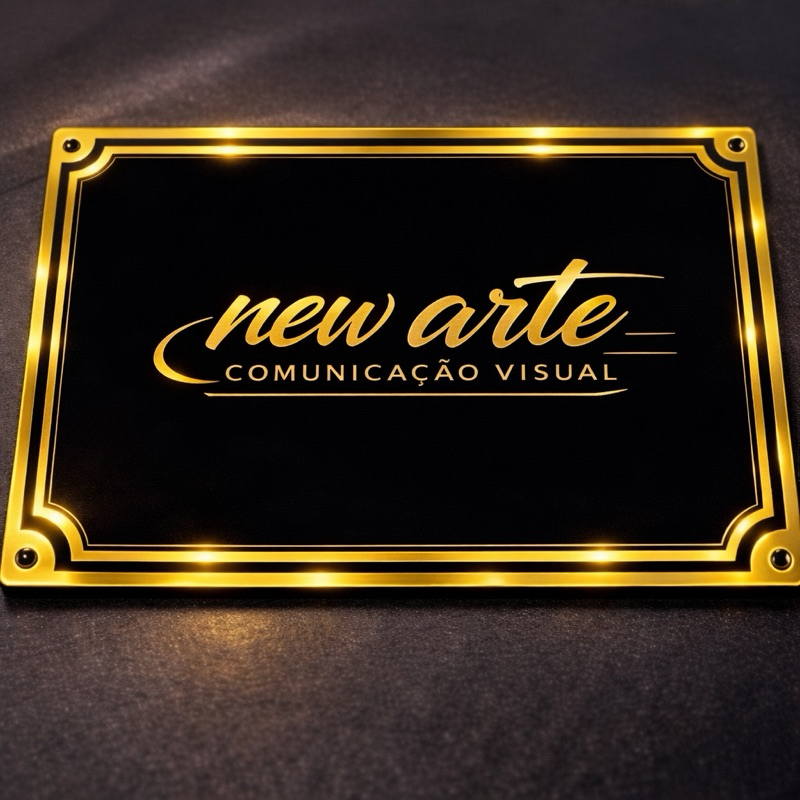 Placa 30x20 cm Fachada ACM Personalizada Endereço