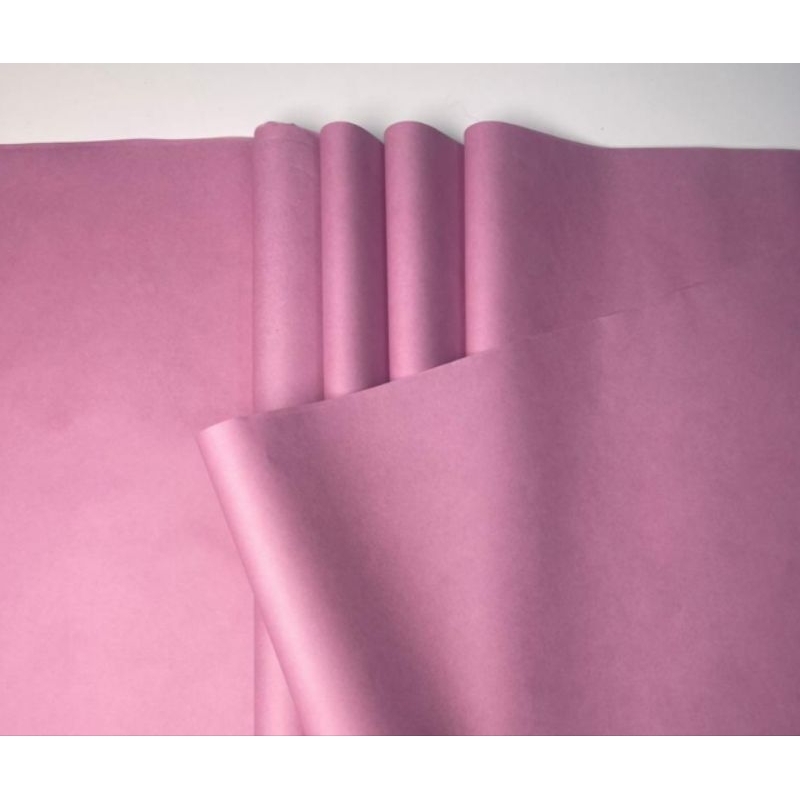 Papel de Seda Super Rosa Seco - 100 Folhas , 4 Tamanhos, Seu Trabalho em Grande Estilo e Profissionalismo(Embalagem)